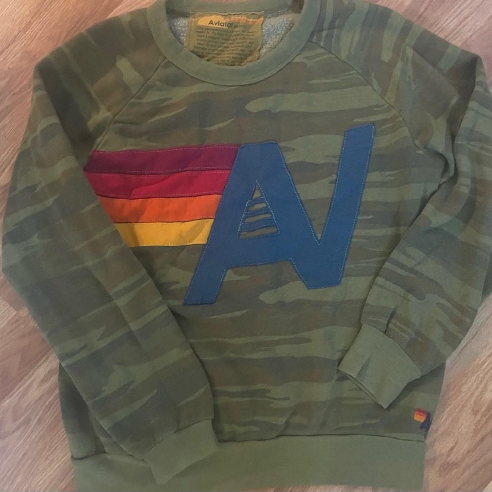 Camo Aviator Nation Sweatshirf
